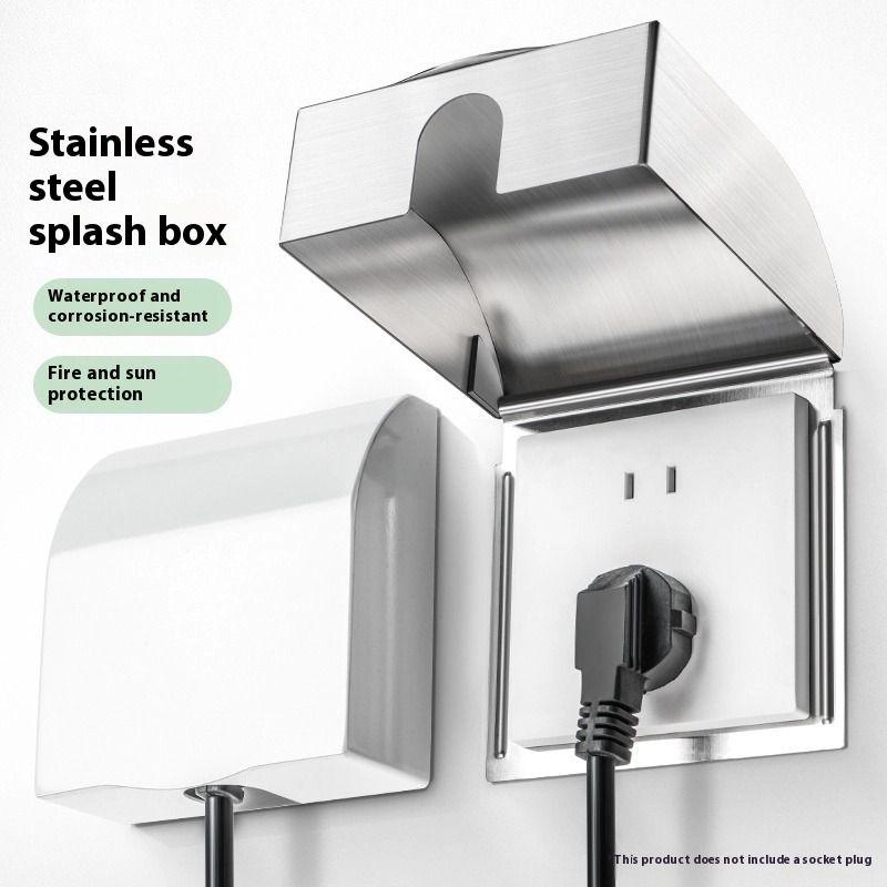 Electrical Outlet Cover - 86 Socket Splashproof Box 304 Stainless