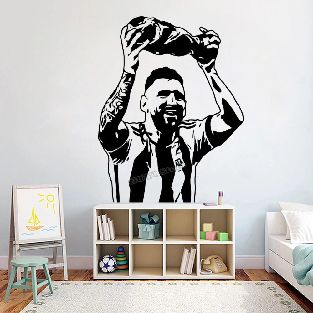Vinyl Floor Plank - Messi Wall Sticker Vinyl Decal Football