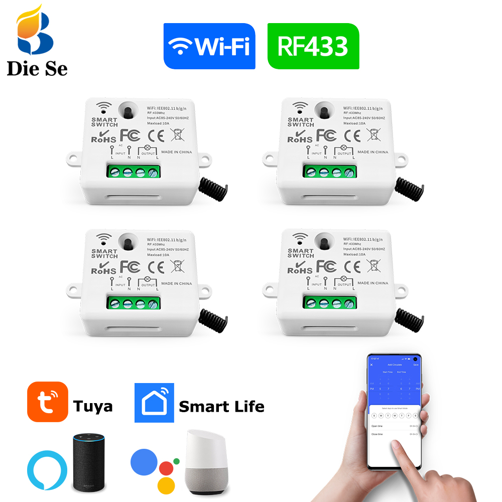 Tuya WiFi Smart Light Switch 4 - đánh giá và giá App Home Improvement